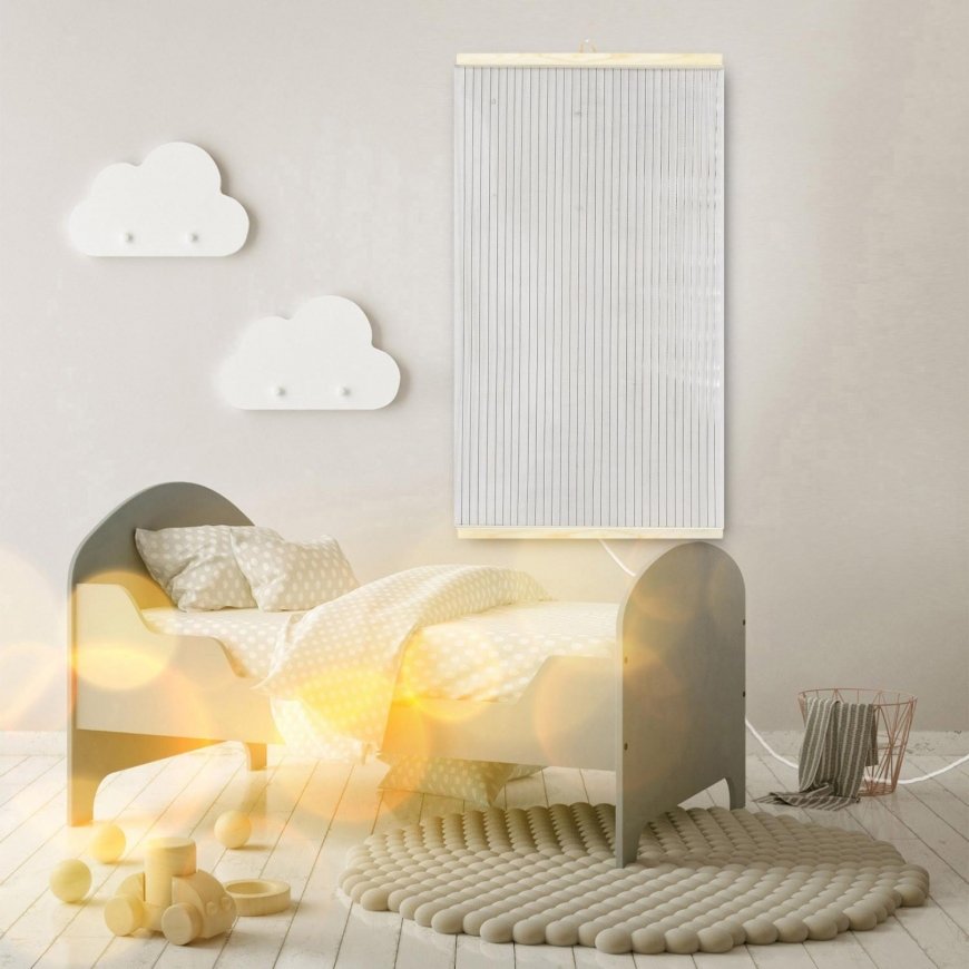 TRIO Infraraudonųjų spindulių šildytuvas - lankstus šildymo skydas, 430W TRIMATĮ dizainą 14 skaidrių, matmenys 100 x 57 cm – 5