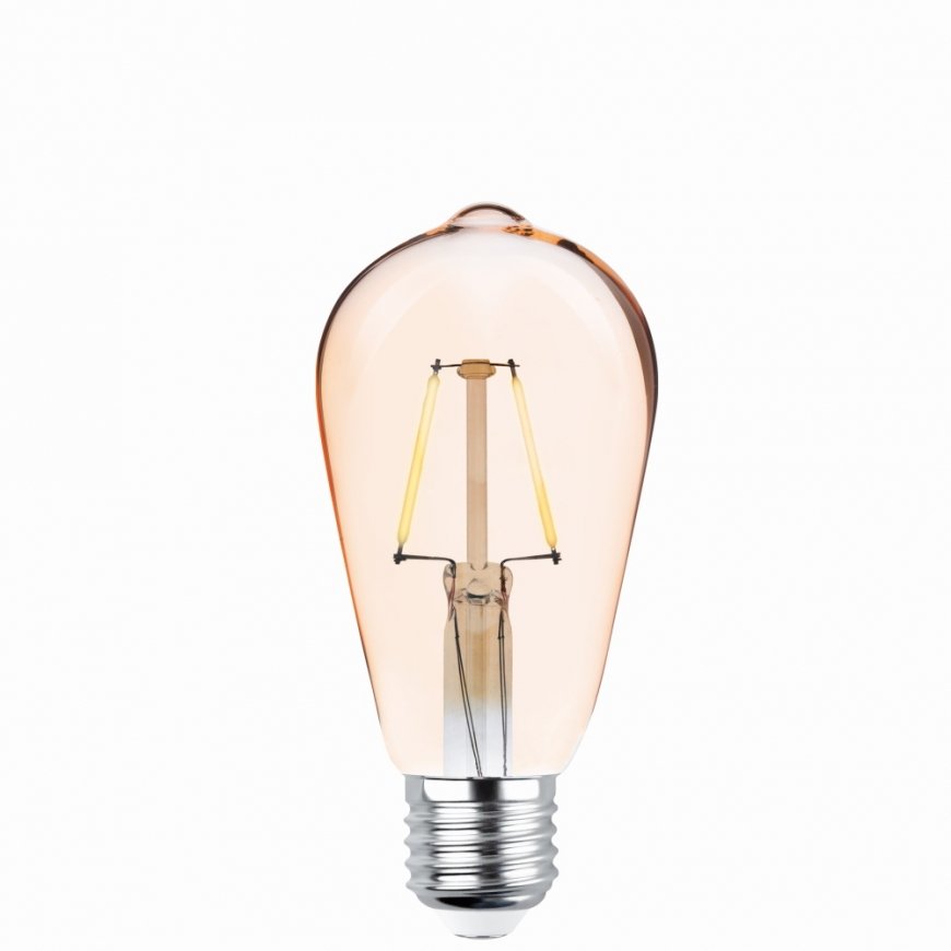 Forever COG Gold Fillament E27 ST64 4W LED Bulb 400 Lumens 2200K Warm White for decor & dargen light