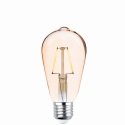 Forever COG Zelta Fillament E27 ST64 4W LED Spuldze 400 Lumeni 2200K Silti balta dekora un dārza virtenei Forever COG Zelta Fillament E27 ST64 4W LED Spuldze 400 Lumeni 2200K Silti balta dekora un dārza virtenei
