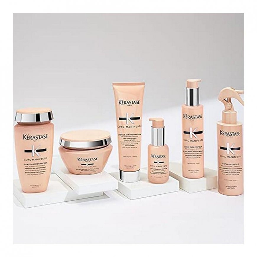Dulksna plaukams Kerastase Skirtas garbanotiems plaukams Manifesto Ši sviestas Kondicionierius Ryškios garbanos (190 ml) – 4