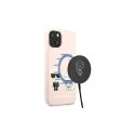 Karl Lagerfeld KLHMP13LSSKCI iPhone 13 Pro / 13 6.1" hard case light pink/light pink Silicone Ikonik Karl & Choupette Magsafe