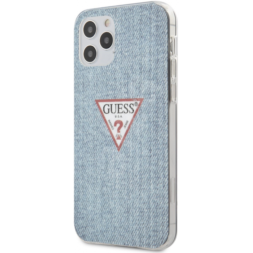 Guess GUHCP12MPCUJULLB iPhone 12/12 Pro 6.1 Inch Blue/Light Blue Hard Case Jeans Collection – 2