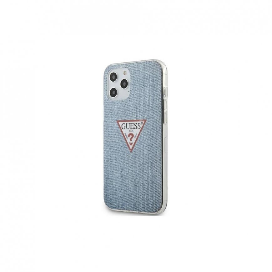 Guess GUHCP12MPCUJULLB iPhone 12/12 Pro 6.1 Inch Blue/Light Blue Hard Case Jeans Collection – 3