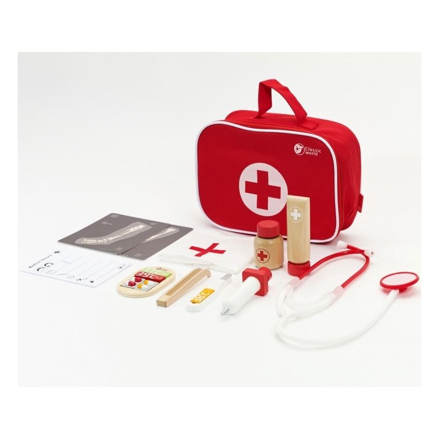 CLASSIC WORLD Little Doctor&39s Suitcase medinis rinkinys 19 vnt. – 5