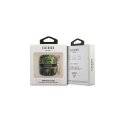 Guess Flower Strap Collection apsauginis dėklas, skirtas AirPods, mėlynas