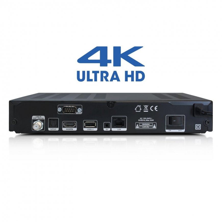 Ab Com AB Cryptobox 800 Skaitmeninis palydovinis imtuvas ir Media Player 2 in1 UHD/AB CR800UHD 4K - UHD imtuvas 2160 p viso HD – 2