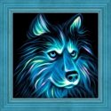 Beldizart Neoninis haskis 25x25 cm AZ-1711