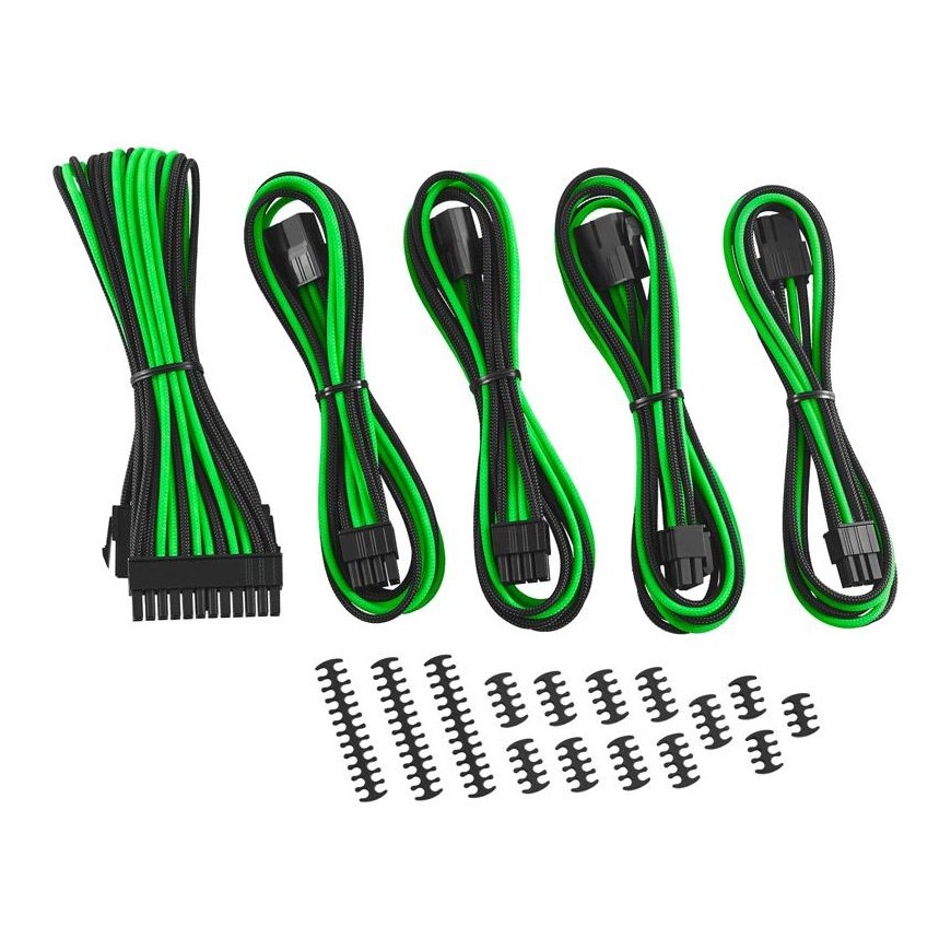 Cablemod Cable Kit, Black Green (CM-CAB-CKIT-N86KKLG-R)