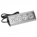 Orno Baldai, virtuvės lizdas su USB pakrovėju, Velcro tvirtinamas 1,5m laidu - 3x2P + Schuko, 2xUSB, INOX su 1,5m laidu. Orno Baldai, virtuvės lizdas su USB pakrovėju, Velcro tvirtinamas 1,5m laidu - 3x2P + Schuko, 2xUSB, INOX su 1,5m laidu.