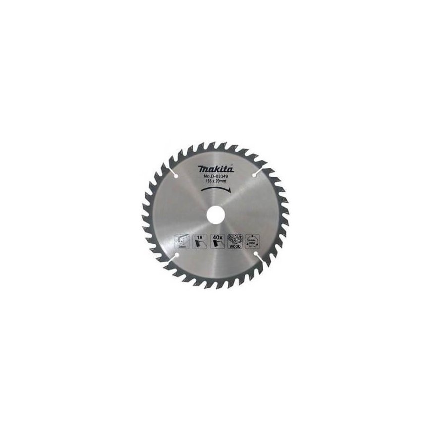 Makita D-44753 T.C.T. pjūklas 165X2X20mm 20/20/18° T16/24/40 Standartiniai medienai – 3