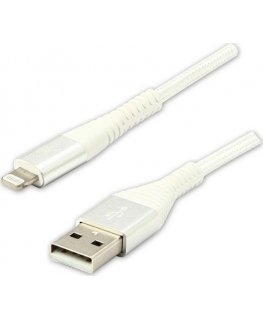 Cable USB Logo USB-A - Lightning 2 m White