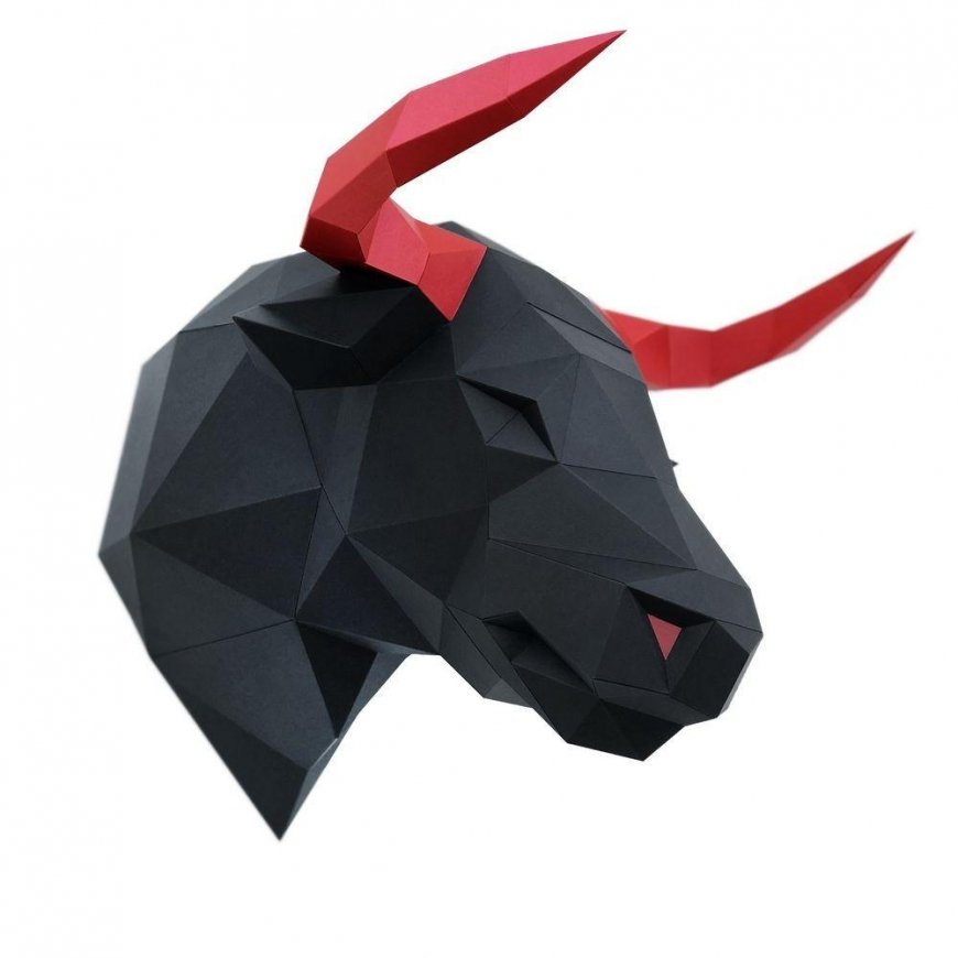 Beldizart Wizardi 3D Papercraft Kit Bull PP-1BUL-2BR – 3