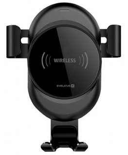 Evelatus Gravity Car Holder with Wireless Charger WCH02 Black