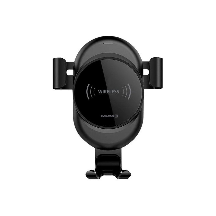 Evelatus Gravity Car Holder with Wireless Charger WCH02 Black