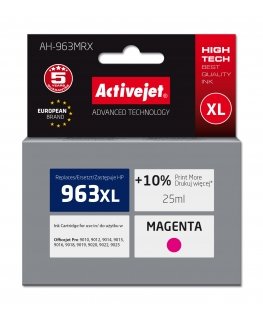 Activejet Tusz AH-963MRX (zamiennik HP 963XL 3JA28AE Premium 1760 stron czerwony) ink cartridge