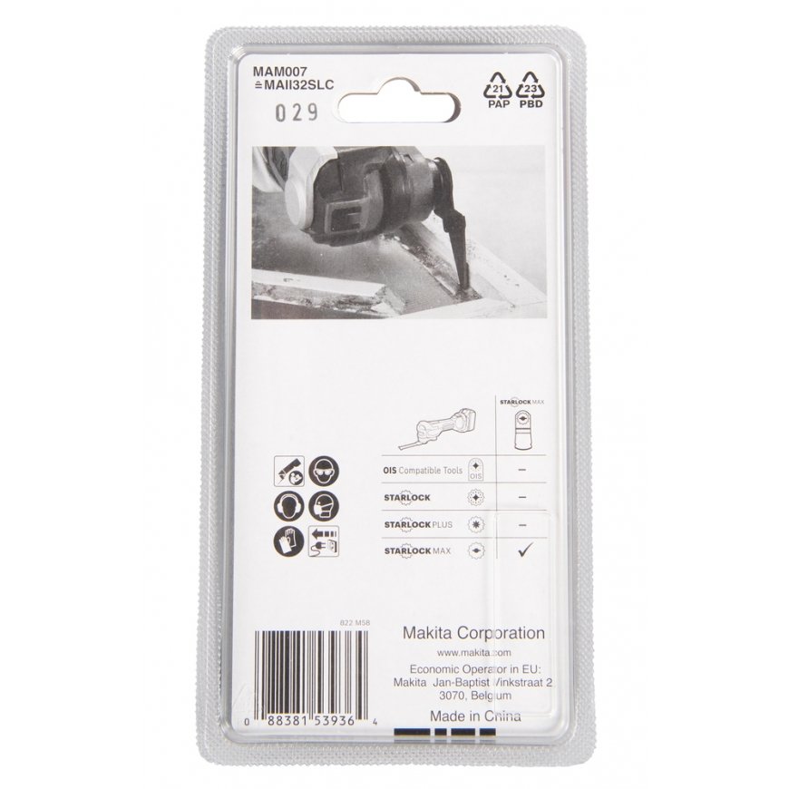 Makita B-66466 multifunkcionālu instrumentu papildinājums Zāģa asmens – 4