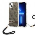 Case Guess GUOHCP14MH4STW iPhone 14 Plus 6.7 inch Brown / Brown Hard Case 4G Printing Strap Case Guess GUOHCP14MH4STW iPhone 14 Plus 6.7 inch Brown / Brown Hard Case 4G Printing Strap