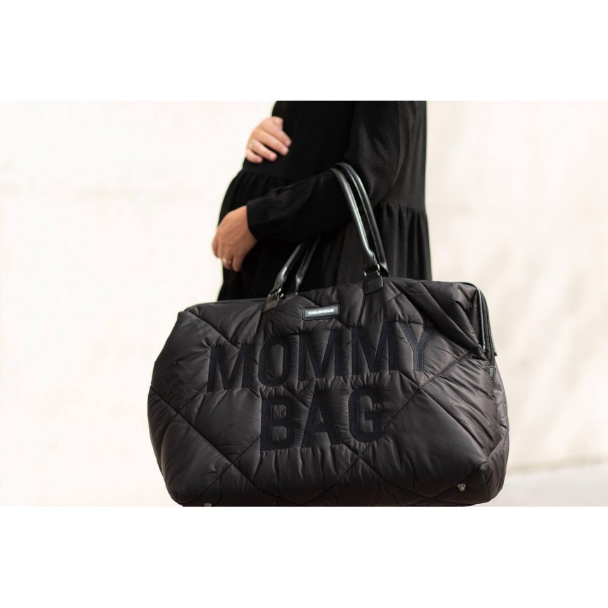 CHILDHOME MOMMY BAG, PUFFERED - Black