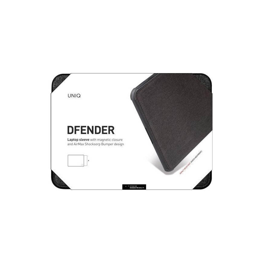 Dėklas Uniq Dfender 16 "Juodas