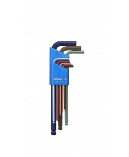 Bondhus Allen set 1.5-10 BONDHUS - long, with ball, color [9 v.]