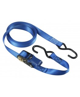 MASTER LOCK 5m x 25mm ratchet tie down with s-hooks 4-pack blue