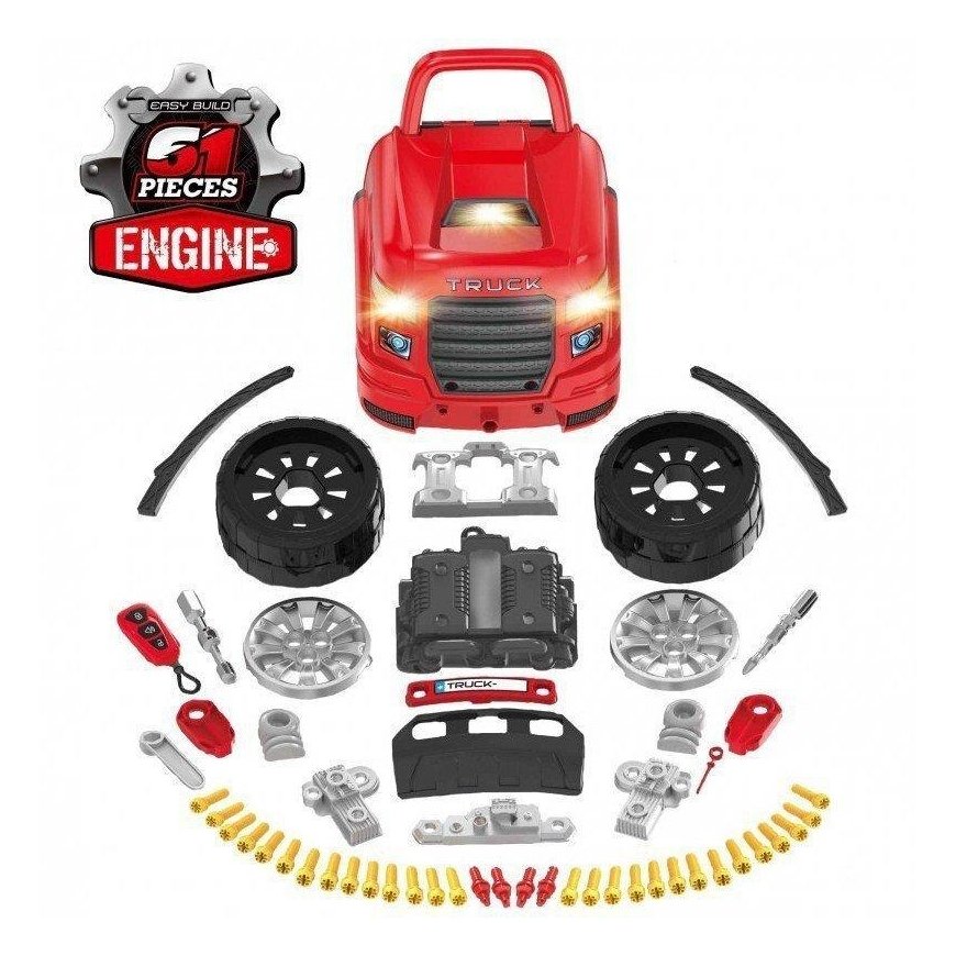 Woopie Jaunojo mechaniko sunkvežimio taisymo komplektas ir priedai 61 vnt. – 4