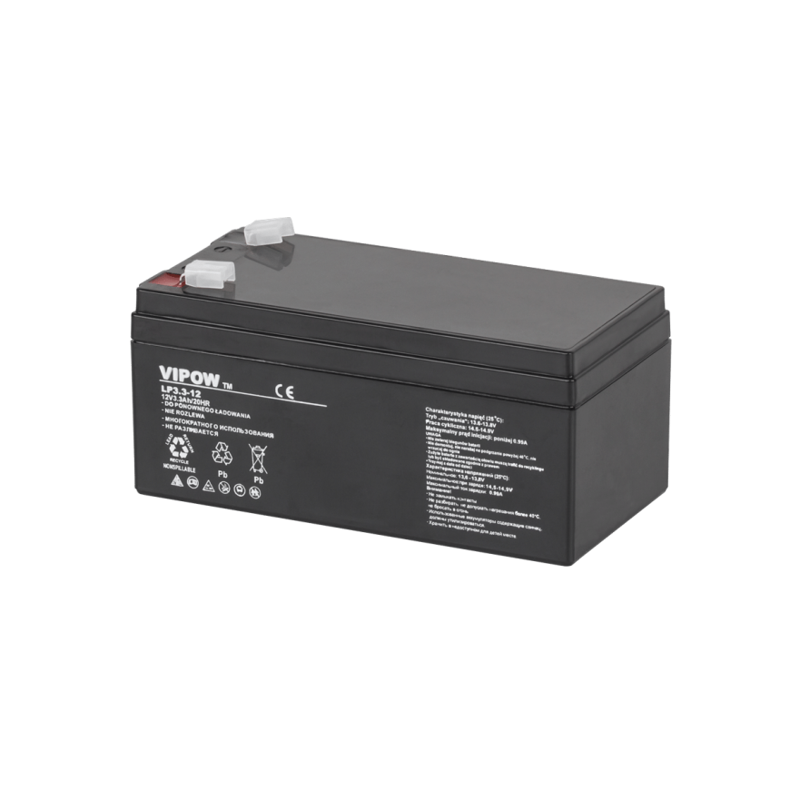 Lead battery VIPOW 12V 3.3Ah