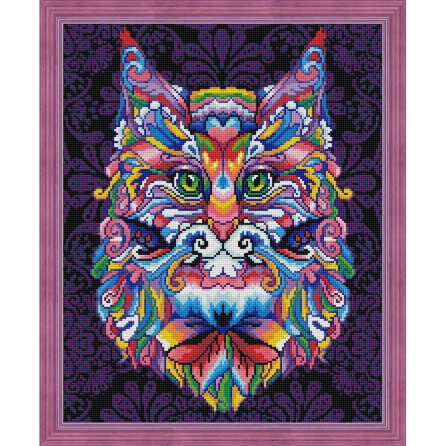 Beldizart (Discontinued) Diamond Painting Kit Mystical Cat 40x50 cm AZ-1596 – 2