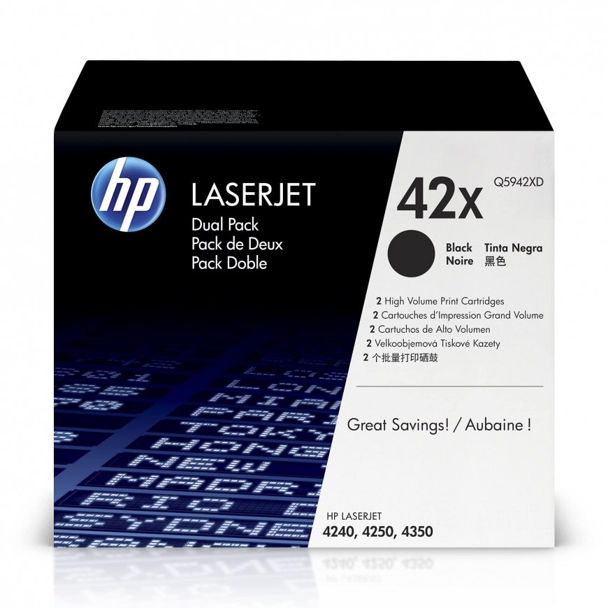 HP Toner Black 42X for LaserJet 4250/4350 2-pack (2x20.000 pages) – 3