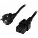 MANHATTAN 302821 Manhattan Power cable IEC320 Schuko to C19 16A 2.5m black MANHATTAN 302821 Manhattan Power cable IEC320 Schuko to C19 16A 2.5m black
