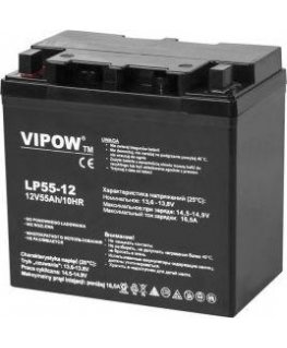 VIPOW 12V 55Ah gel battery