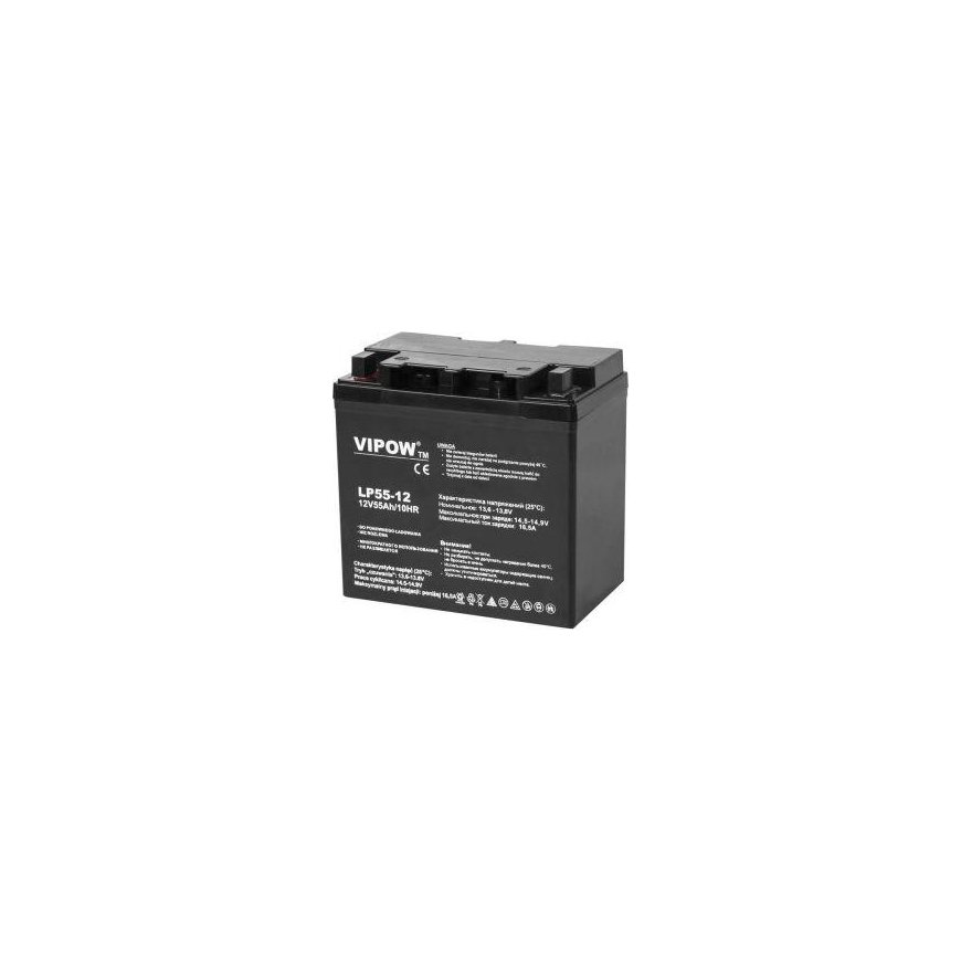 VIPOW 12V 55Ah gel battery