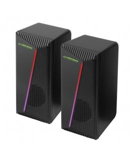 Esperanza EGS106 Skaļruņi 2.0 LED Melns 6W