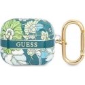 Guess Flower Strap Collection protective case for AirPods 3, green Guess Flower Strap Collection protective case for AirPods 3, green