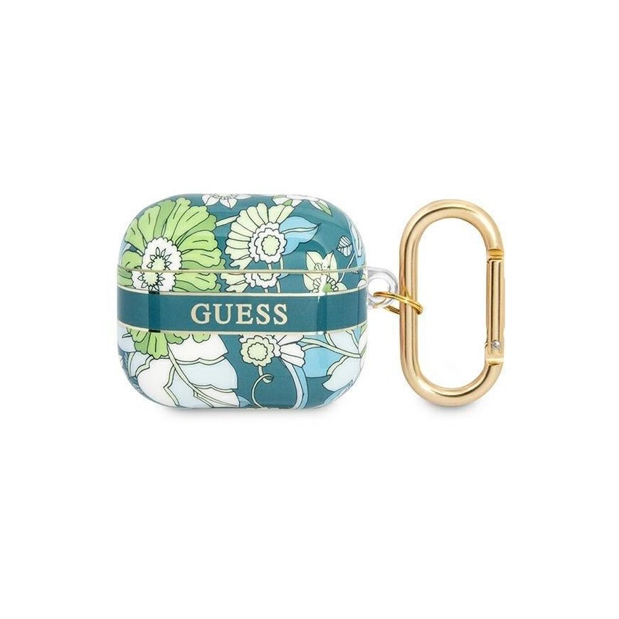Guess Flower Strap Collection protective case for AirPods 3, green – 2