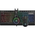 Klaviatūra Marvo CM305 + ausinės (CM305 US)