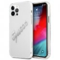 Case Guess GUHCP12LKTRSVSI iPhone 12 Pro Max 6.7" transparent hardcase Vintage Script Silver Case Guess GUHCP12LKTRSVSI iPhone 12 Pro Max 6.7" transparent hardcase Vintage Script Silver