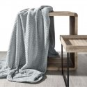 Eurofirany DESIGN 91 Soft and gentle blanket CINDY with embossed pattern, 220X200 cm, color: silver