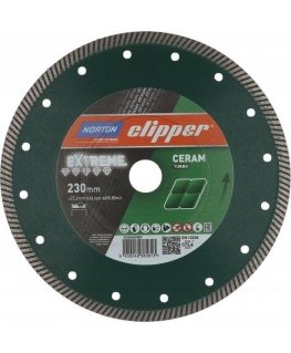 Norton Clipper Clipper tarcza diamentowa YPAČ KERAMINIS TURBO H10 230 x 25,4 (70184627653)