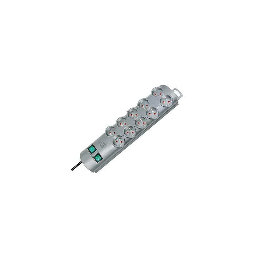 Maitinimo juosta Brennenstuhl Primera-Line 10 lizdai 2 m sidabro (1441030000) – 2