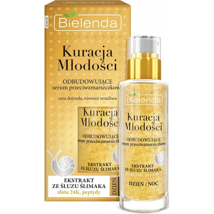 Bielenda Treatment of Youth serumas nuo raukšlių su sraigių gleivių ekstraktu dienai/nakčiai 30ml