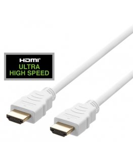 Deltaco HU-30A HDMI kabelis 3 m HDMI Type A (Standard) Balts