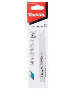 Makita B-16841 Tiesinio pjūklo pjūkleliai BIM 152x0,9mm (14tpi),, 5Vnt., Metalui 3-8MM, vamzdžiams 10-100mm