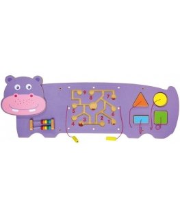 Sensory manipulation board Viga Toys wooden behemoth