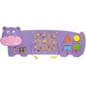 Jutiminė manipuliavimo lenta Viga Toys medinis begemotas