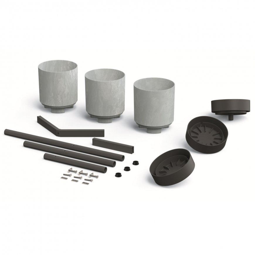 Prosperplast Kwietnik BLOOMIE STAND - beton – 2