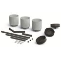 Prosperplast Kwietnik BLOOMIE STAND - concrete Prosperplast Kwietnik BLOOMIE STAND - concrete