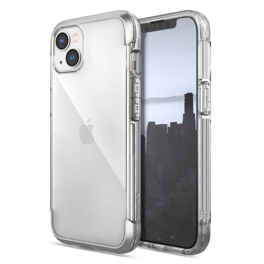 Raptic X-Doria Air Case for iPhone 14 Plus Armored Silver