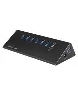 LC-Power USB Hub USB 3.2 Gen 1 (3.1 Gen 1) Type-A 5000 Mbit/s Melns