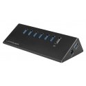 LC-Power USB Hub USB 3.2 Gen 1 (3.1 Gen 1) Type-A 5000 Mbit/s Melns